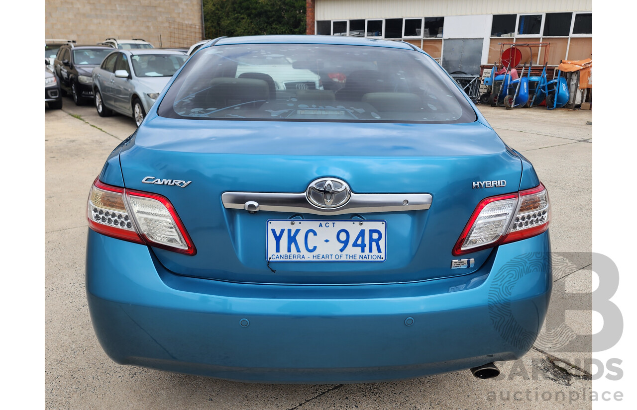 06/2010 Toyota Camry Hybrid AHV40R 4d Sedan Blue 2.4L