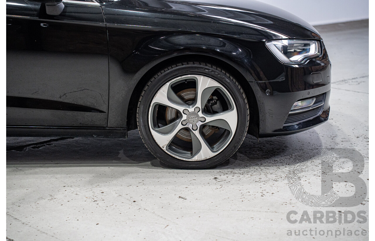 12/2015 Audi A3 Sportsback 1.8 TFSI Ambition 8V MY15 5d Hatchback Myth Black Metallic Turbo 1.8L