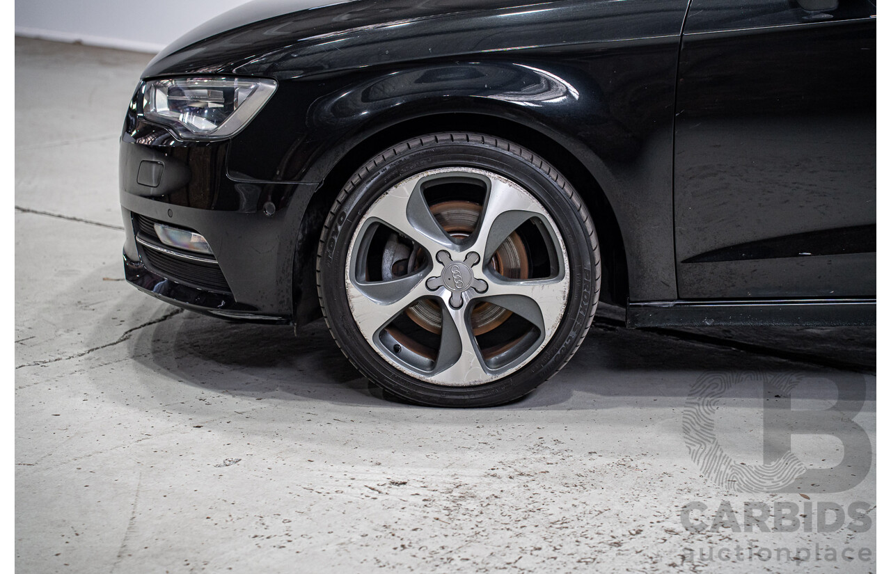 12/2015 Audi A3 Sportsback 1.8 TFSI Ambition 8V MY15 5d Hatchback Myth Black Metallic Turbo 1.8L