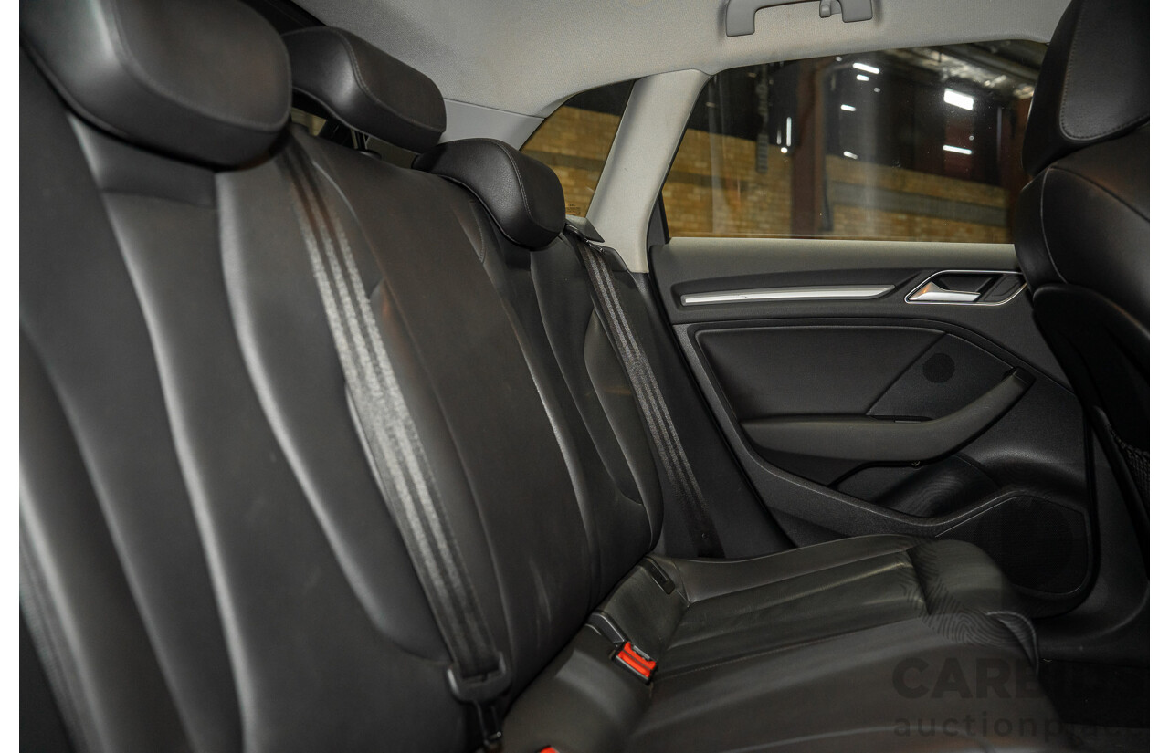 12/2015 Audi A3 Sportsback 1.8 TFSI Ambition 8V MY15 5d Hatchback Myth Black Metallic Turbo 1.8L