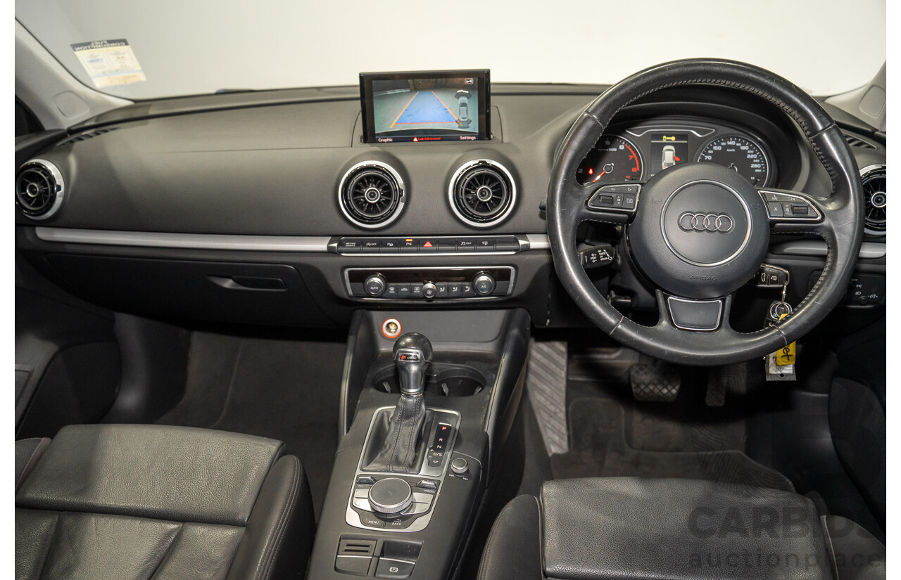 12/2015 Audi A3 Sportsback 1.8 TFSI Ambition 8V MY15 5d Hatchback Myth Black Metallic Turbo 1.8L