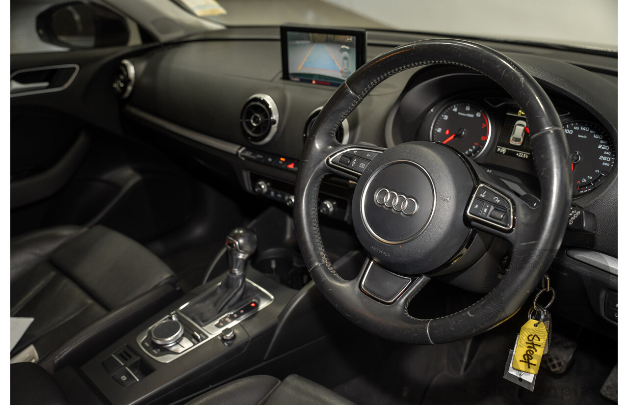 12/2015 Audi A3 Sportsback 1.8 TFSI Ambition 8V MY15 5d Hatchback Myth Black Metallic Turbo 1.8L