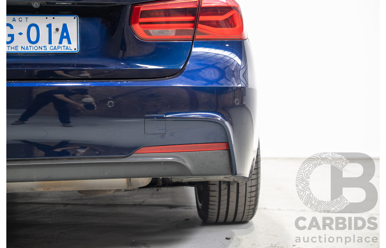 07/2016 BMW 330i M-Sport F30 LCI 4d Sedan Tanzanite Blue Metallic Turbo 2.0L