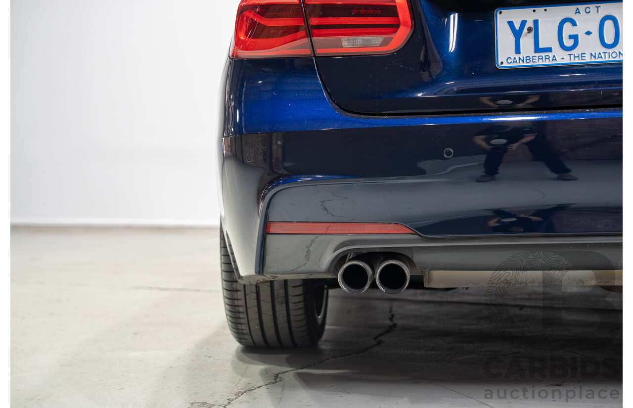 07/2016 BMW 330i M-Sport F30 LCI 4d Sedan Tanzanite Blue Metallic Turbo 2.0L