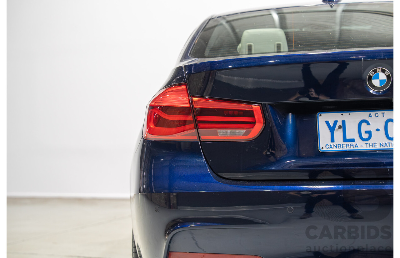 07/2016 BMW 330i M-Sport F30 LCI 4d Sedan Tanzanite Blue Metallic Turbo 2.0L