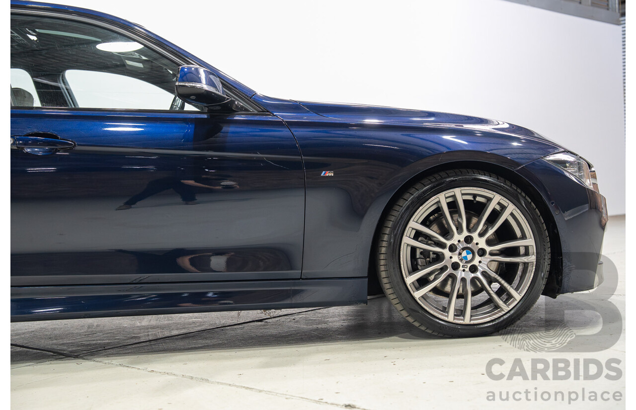 07/2016 BMW 330i M-Sport F30 LCI 4d Sedan Tanzanite Blue Metallic Turbo 2.0L