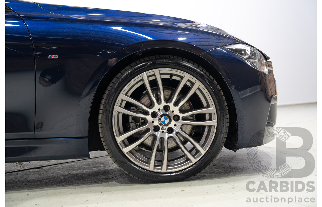 07/2016 BMW 330i M-Sport F30 LCI 4d Sedan Tanzanite Blue Metallic Turbo 2.0L