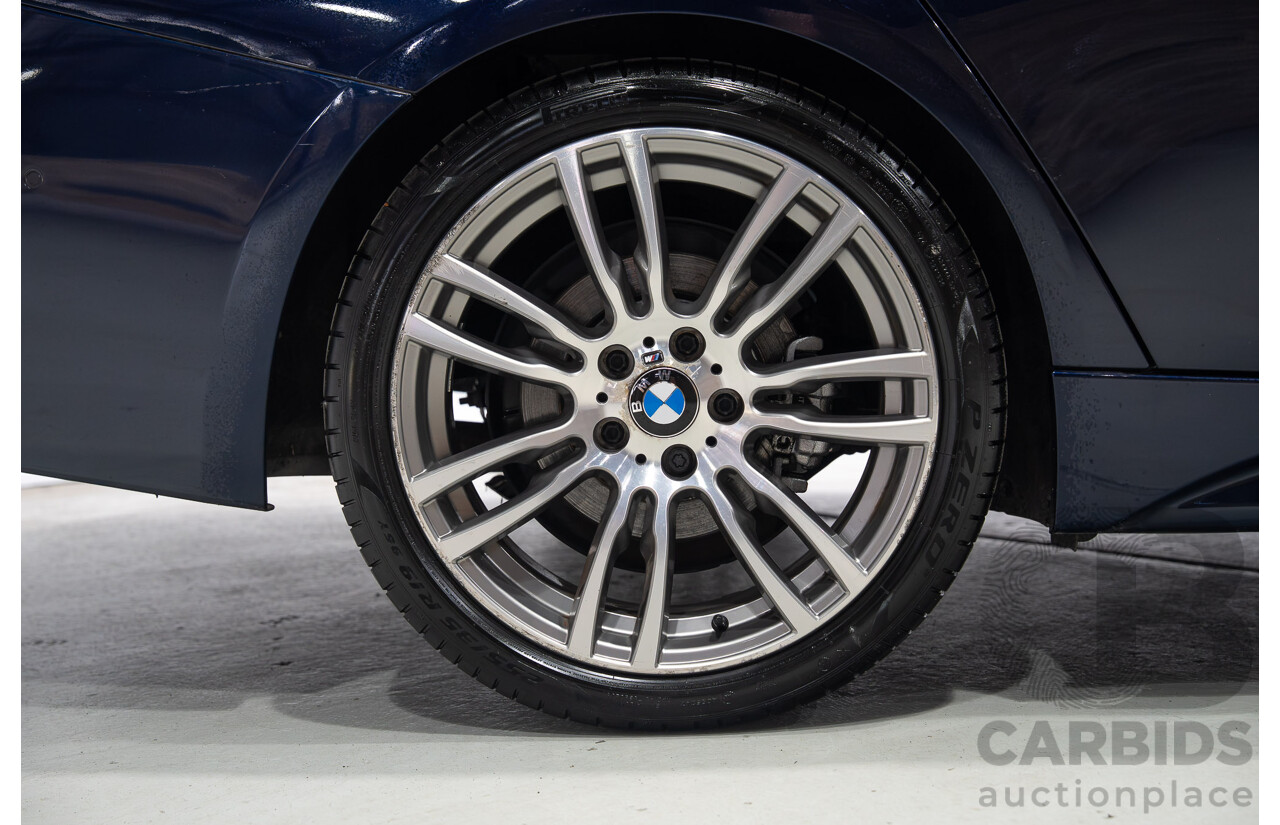 07/2016 BMW 330i M-Sport F30 LCI 4d Sedan Tanzanite Blue Metallic Turbo 2.0L