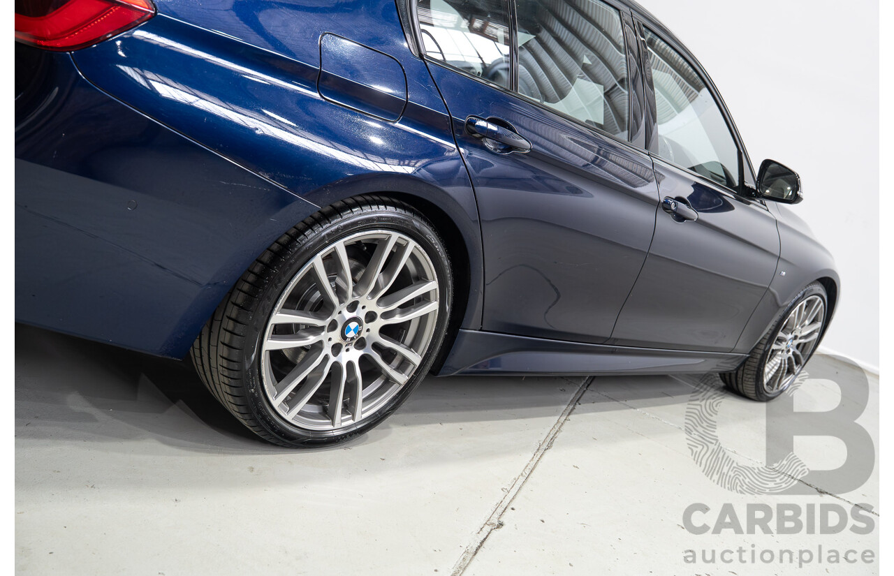 07/2016 BMW 330i M-Sport F30 LCI 4d Sedan Tanzanite Blue Metallic Turbo 2.0L