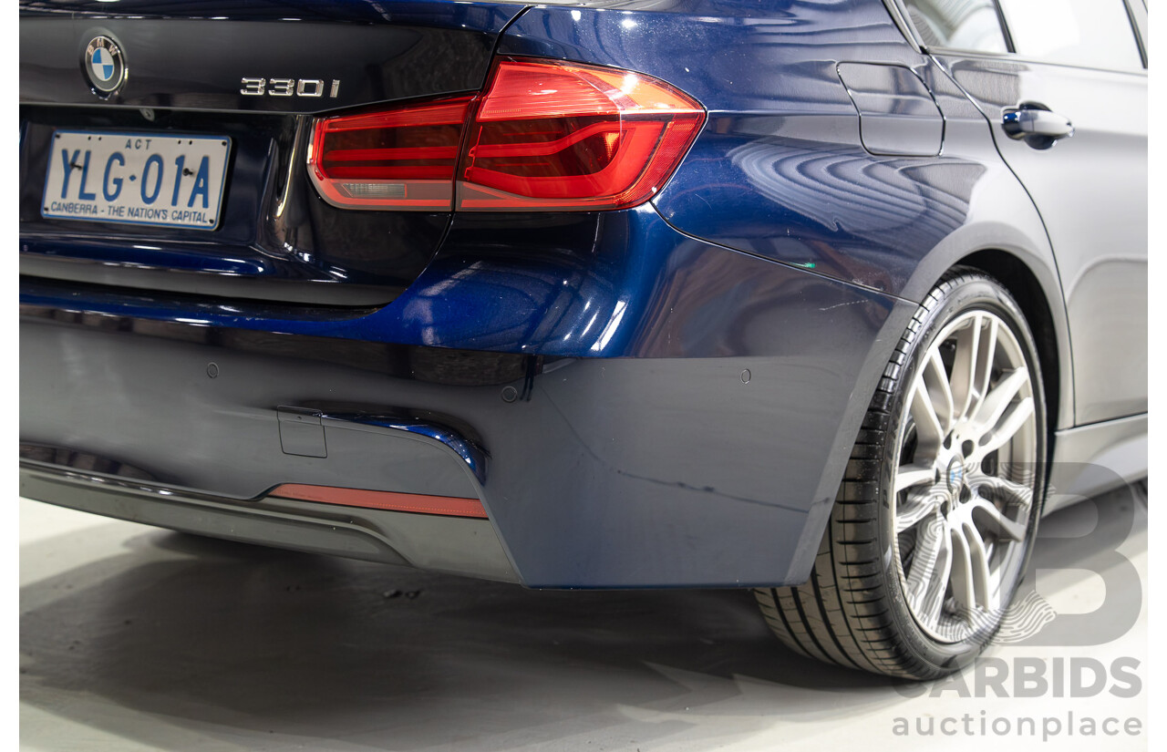 07/2016 BMW 330i M-Sport F30 LCI 4d Sedan Tanzanite Blue Metallic Turbo 2.0L