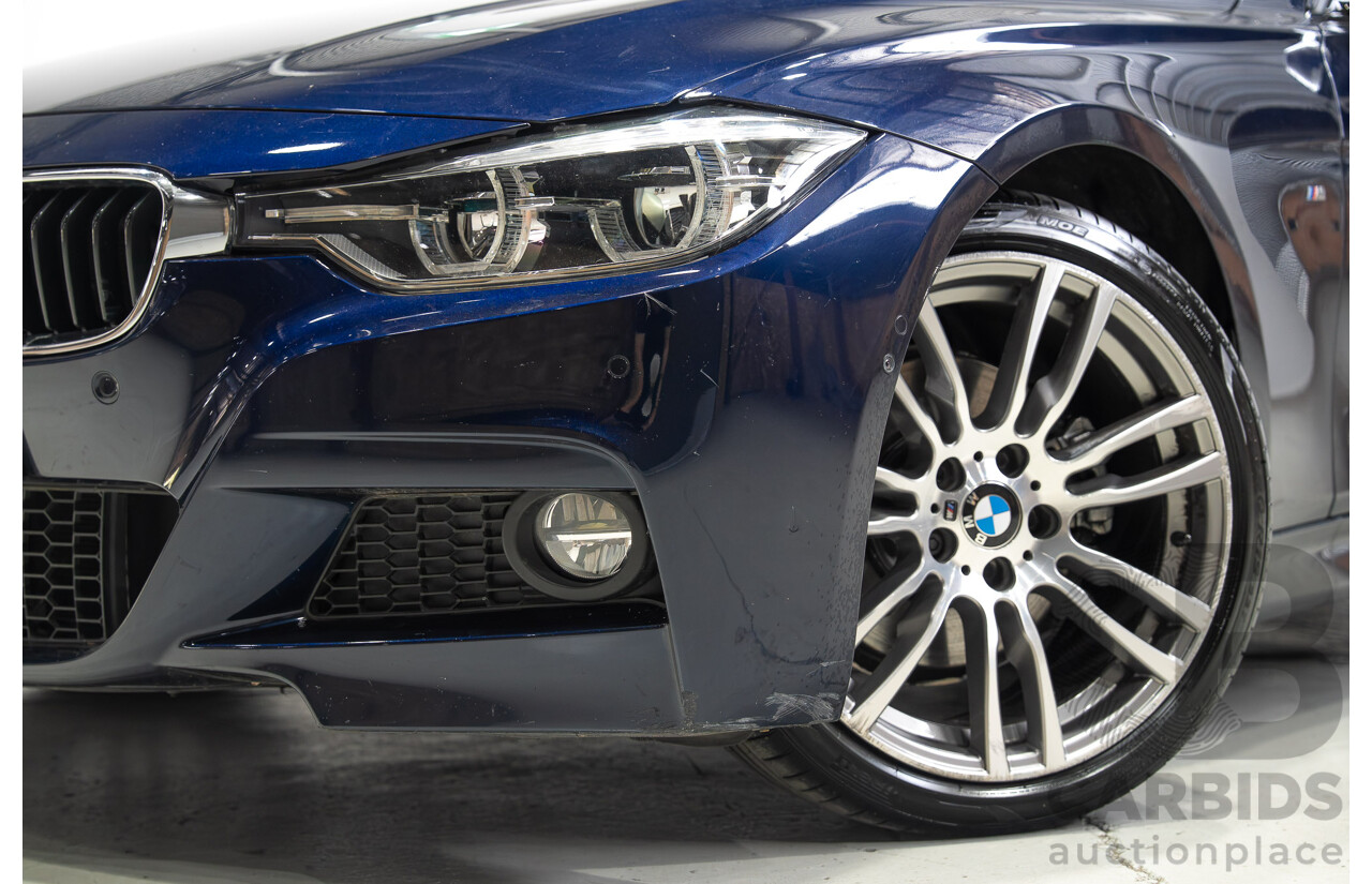 07/2016 BMW 330i M-Sport F30 LCI 4d Sedan Tanzanite Blue Metallic Turbo 2.0L