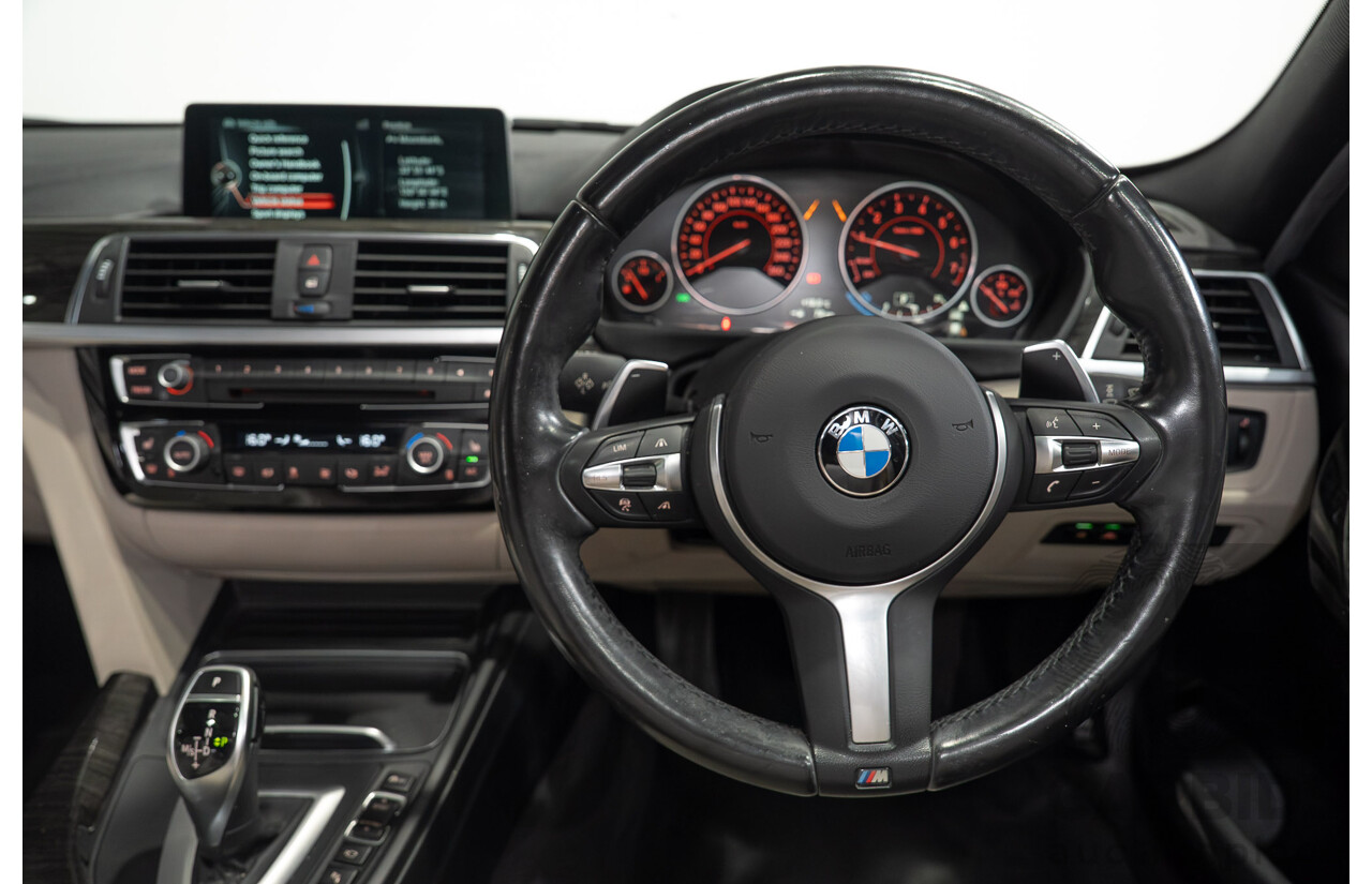 07/2016 BMW 330i M-Sport F30 LCI 4d Sedan Tanzanite Blue Metallic Turbo 2.0L