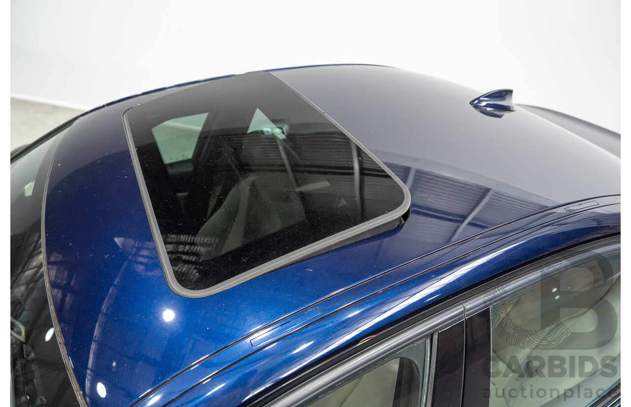 07/2016 BMW 330i M-Sport F30 LCI 4d Sedan Tanzanite Blue Metallic Turbo 2.0L