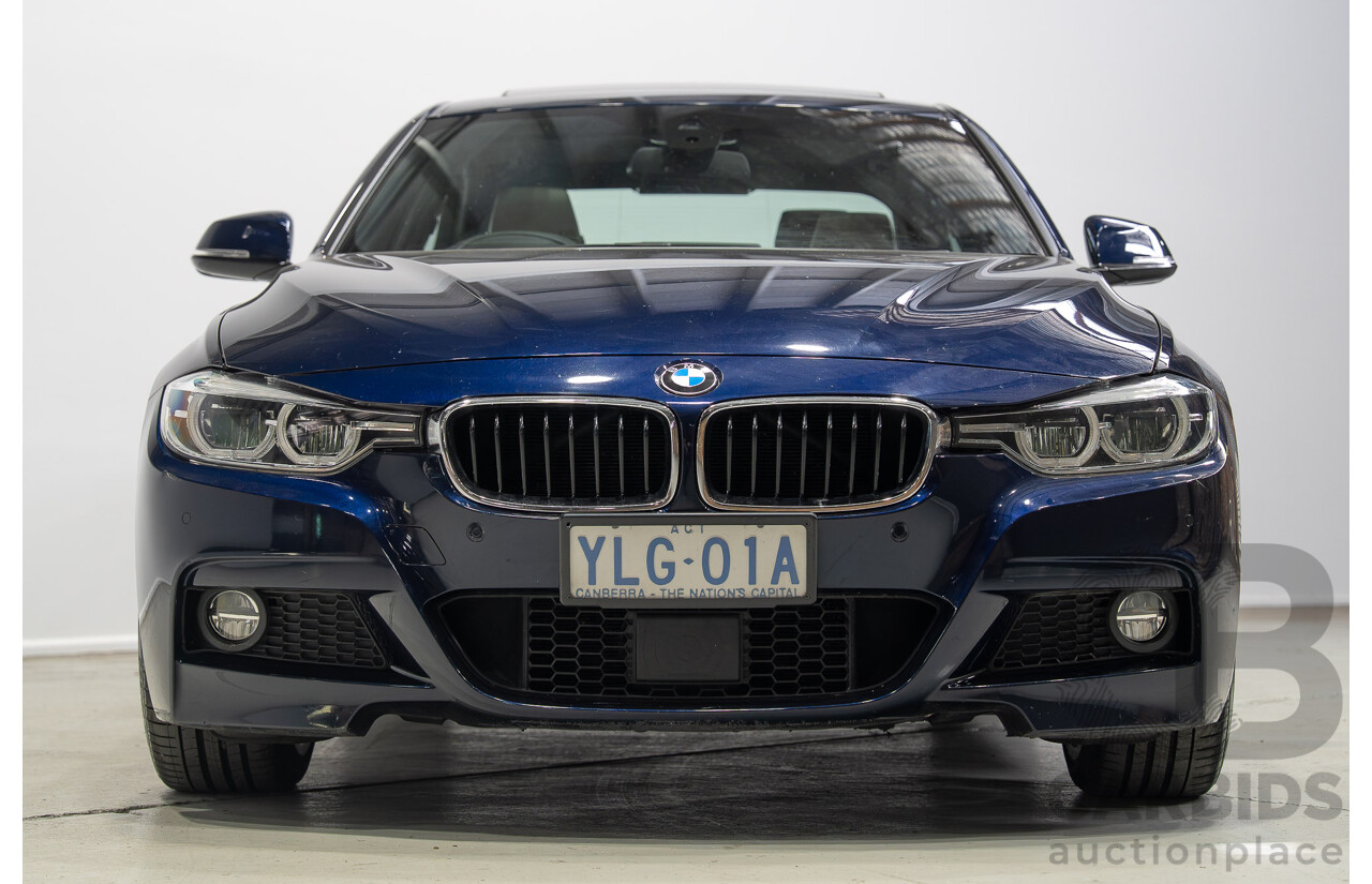 07/2016 BMW 330i M-Sport F30 LCI 4d Sedan Tanzanite Blue Metallic Turbo 2.0L