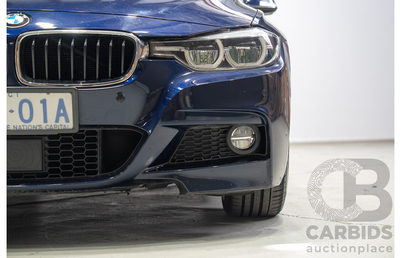 07/2016 BMW 330i M-Sport F30 LCI 4d Sedan Tanzanite Blue Metallic Turbo 2.0L