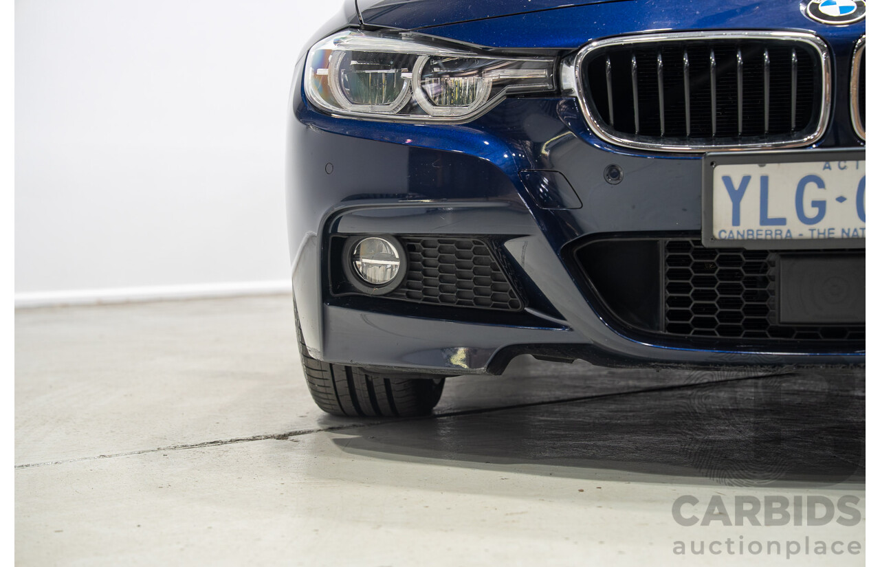 07/2016 BMW 330i M-Sport F30 LCI 4d Sedan Tanzanite Blue Metallic Turbo 2.0L
