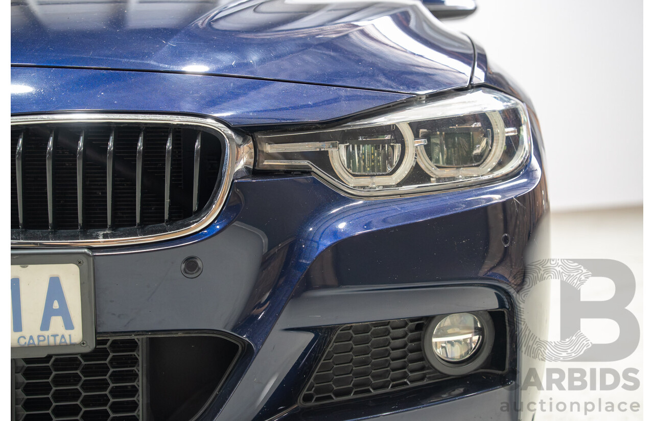 07/2016 BMW 330i M-Sport F30 LCI 4d Sedan Tanzanite Blue Metallic Turbo 2.0L