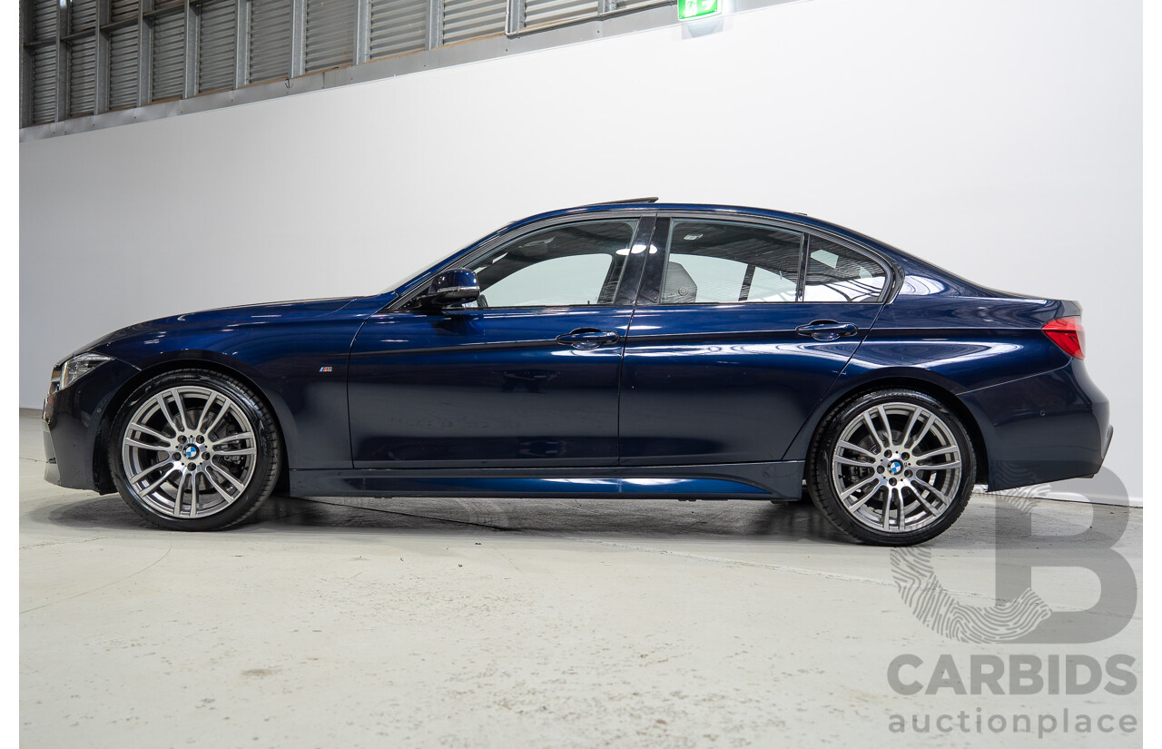 07/2016 BMW 330i M-Sport F30 LCI 4d Sedan Tanzanite Blue Metallic Turbo 2.0L