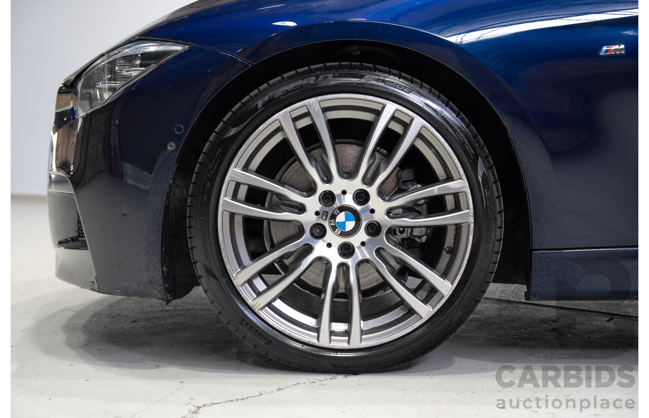 07/2016 BMW 330i M-Sport F30 LCI 4d Sedan Tanzanite Blue Metallic Turbo 2.0L