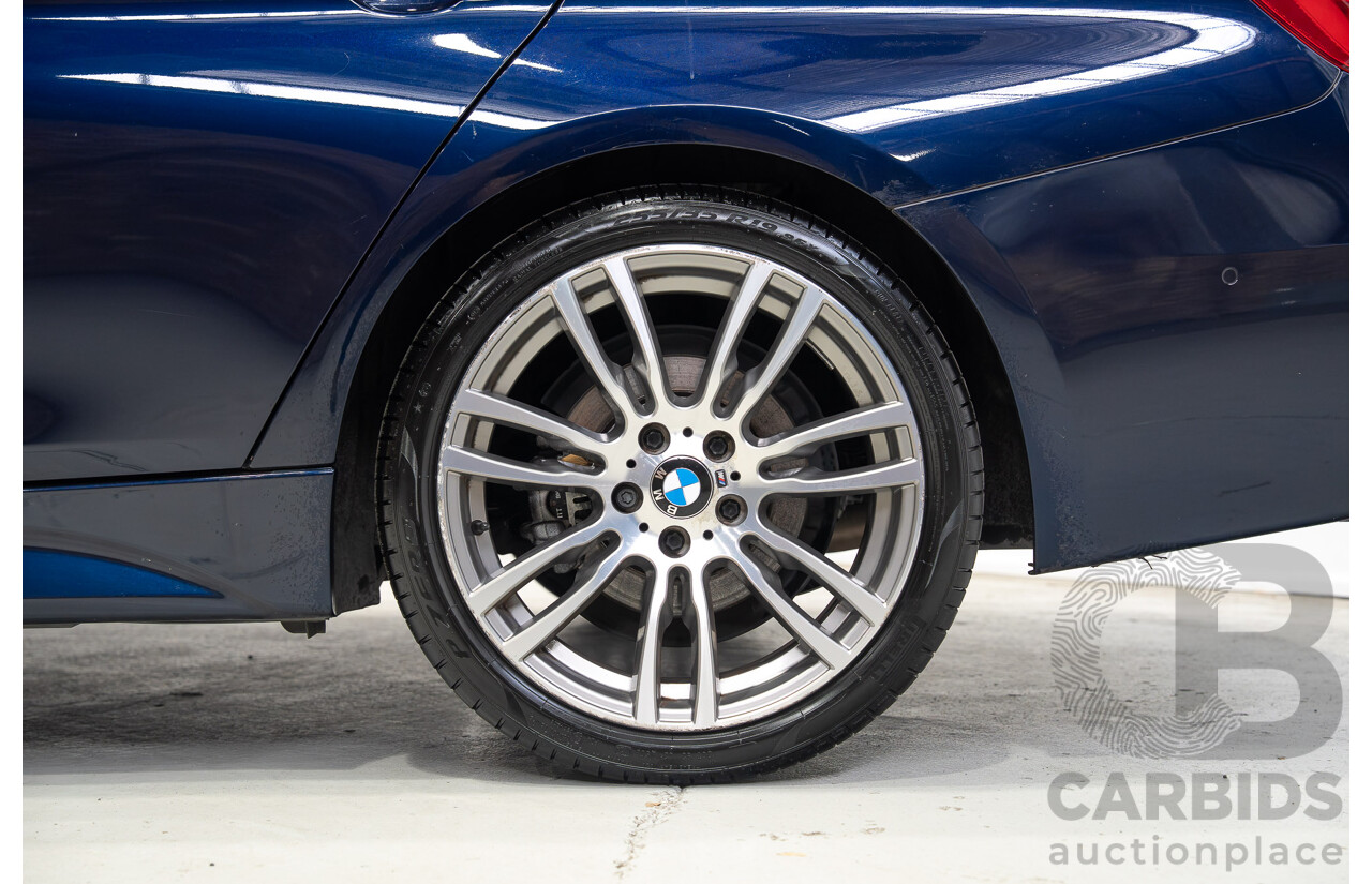 07/2016 BMW 330i M-Sport F30 LCI 4d Sedan Tanzanite Blue Metallic Turbo 2.0L