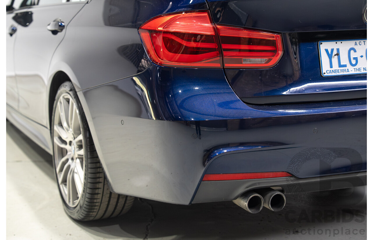 07/2016 BMW 330i M-Sport F30 LCI 4d Sedan Tanzanite Blue Metallic Turbo 2.0L
