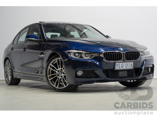 07/2016 BMW 330i M-Sport F30 LCI 4d Sedan Tanzanite Blue Metallic Turbo 2.0L