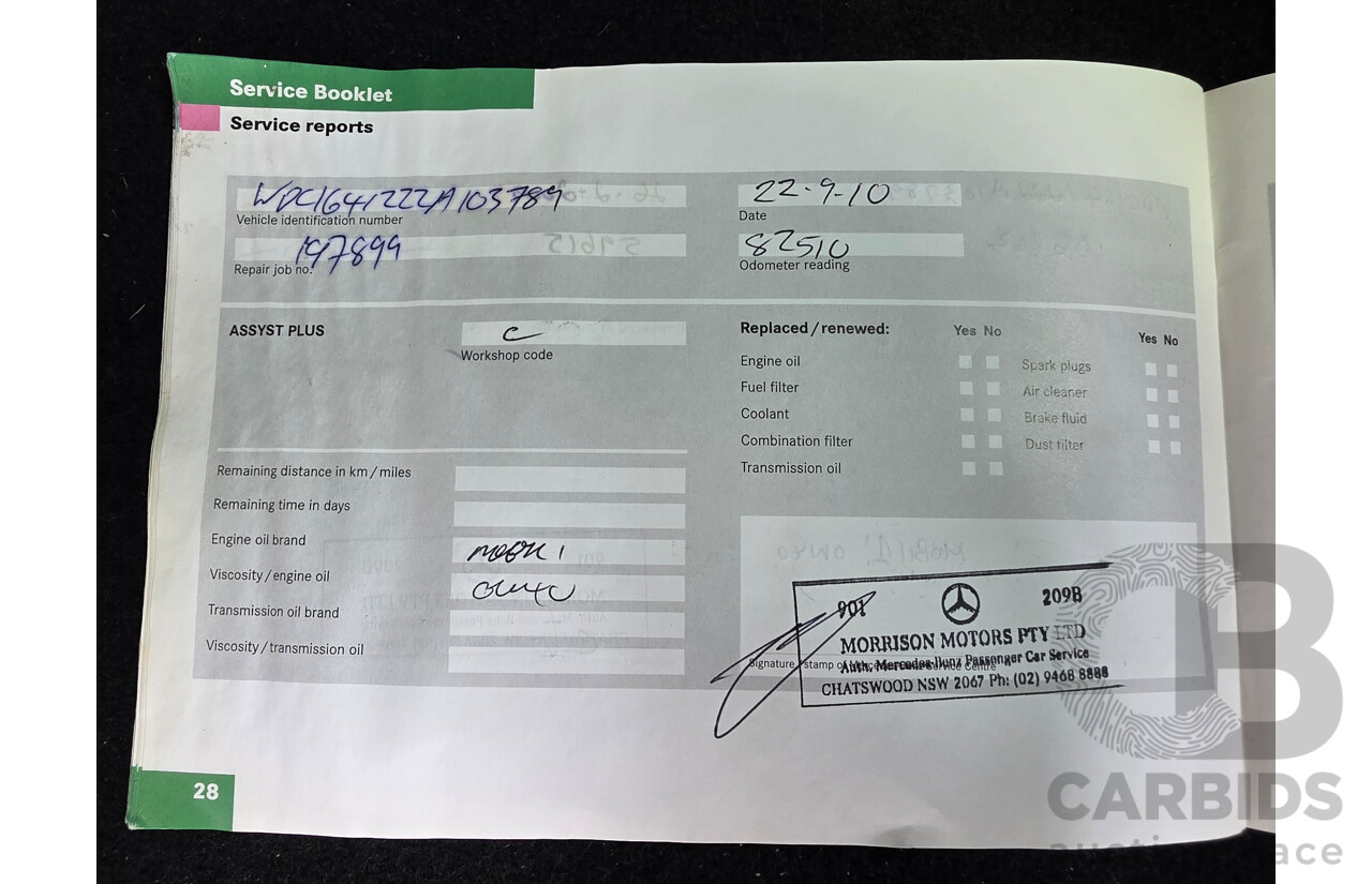 04/2006 Mercedes-Benz Ml 320CDI (4x4) W164 4d Wagon Silver 3.0L