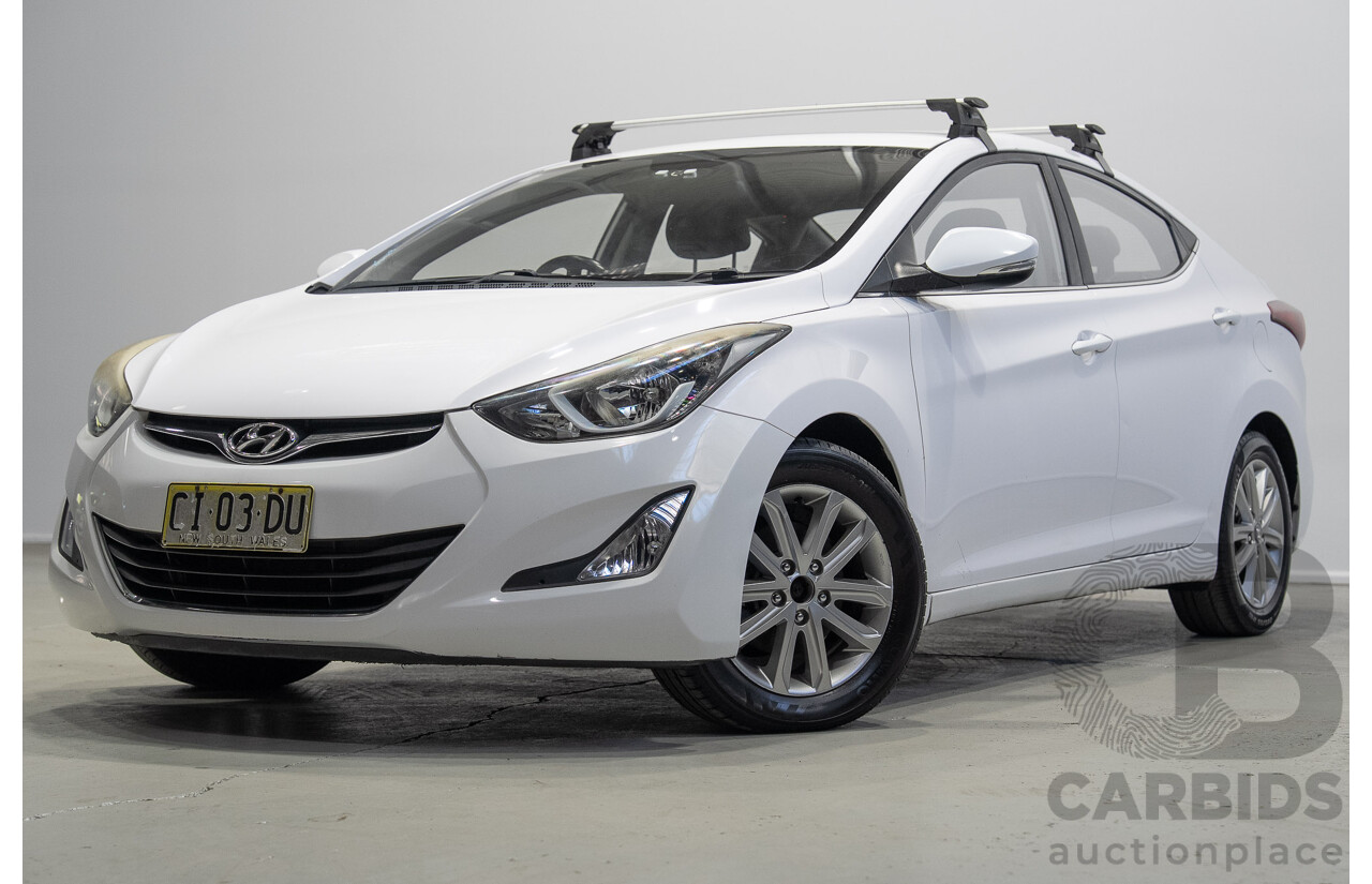 07/2015 Hyundai Elantra (MD3) SE 4d Sedan White 1.8L