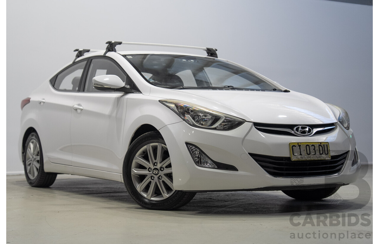 07/2015 Hyundai Elantra (MD3) SE 4d Sedan White 1.8L