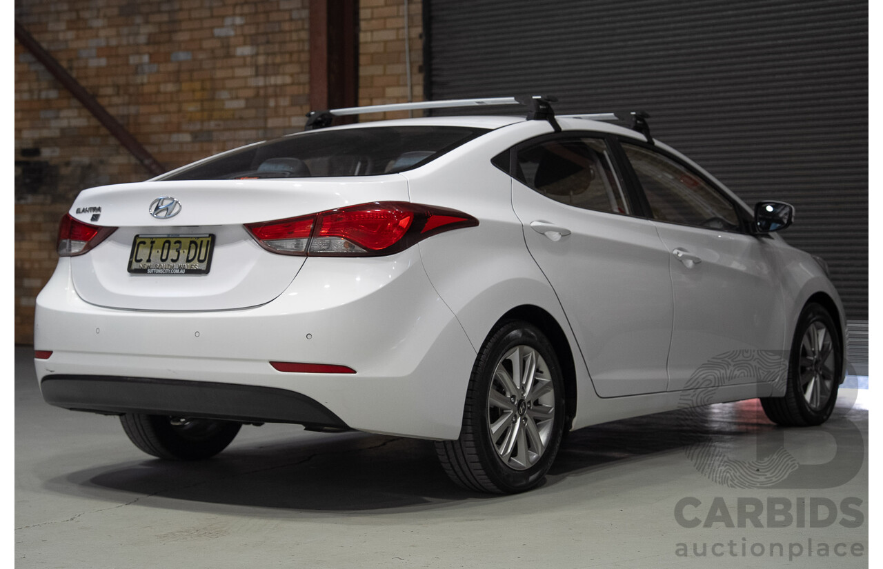 07/2015 Hyundai Elantra (MD3) SE 4d Sedan White 1.8L