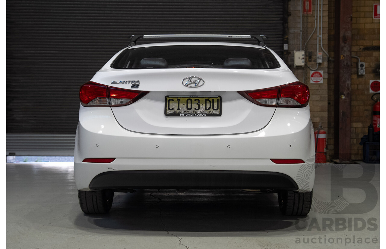 07/2015 Hyundai Elantra (MD3) SE 4d Sedan White 1.8L