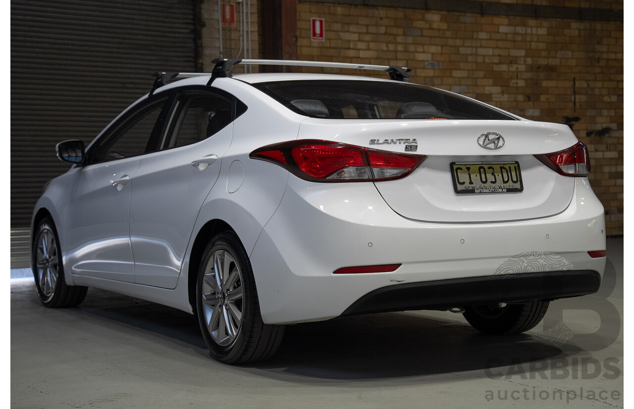 07/2015 Hyundai Elantra (MD3) SE 4d Sedan White 1.8L
