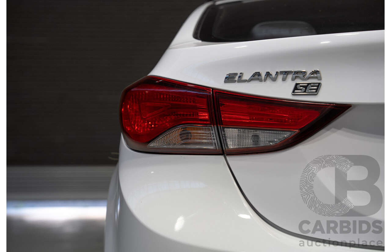 07/2015 Hyundai Elantra (MD3) SE 4d Sedan White 1.8L