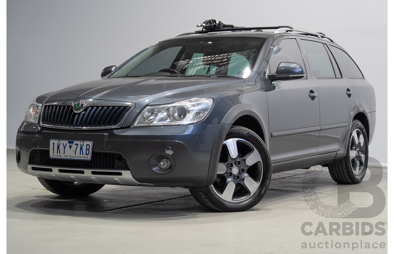 05/2012 Skoda Octavia Scout 103 TDI (4x4) 1Z MY12 4d Wagon Grey 2.0L
