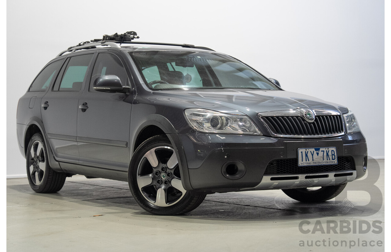 05/2012 Skoda Octavia Scout 103 TDI (4x4) 1Z MY12 4d Wagon Grey 2.0L