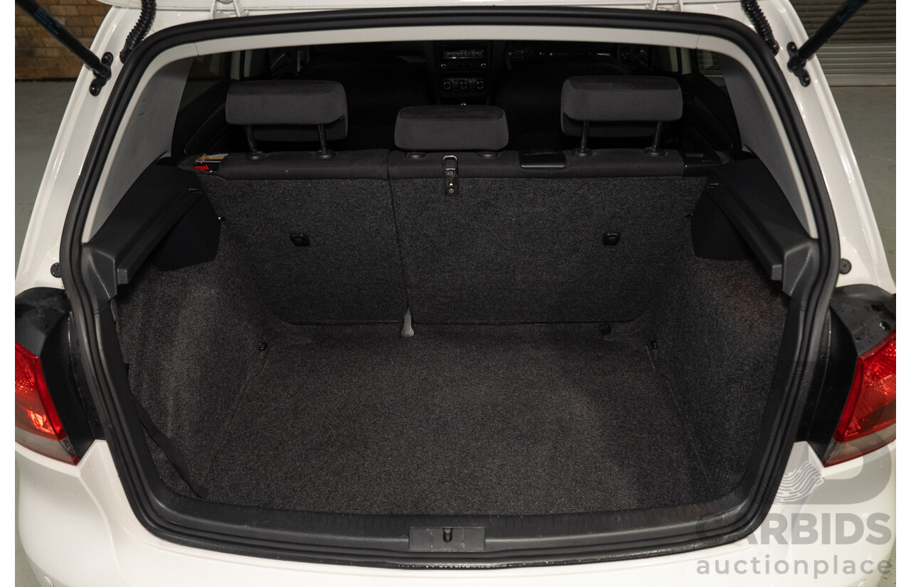 07/2012 Volkswagen Golf 90 TSI Trendline 1K MY13 5d Hatchback White 1.4L