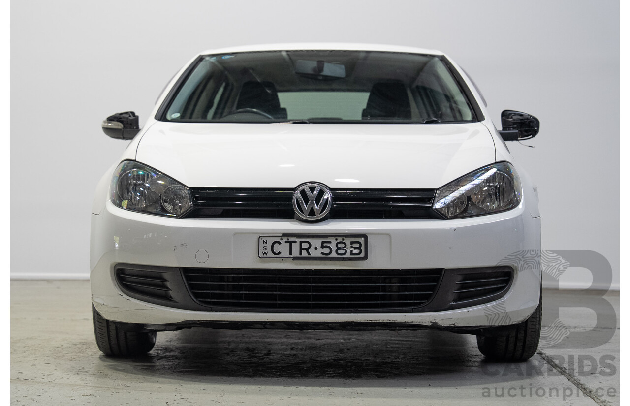 07/2012 Volkswagen Golf 90 TSI Trendline 1K MY13 5d Hatchback White 1.4L