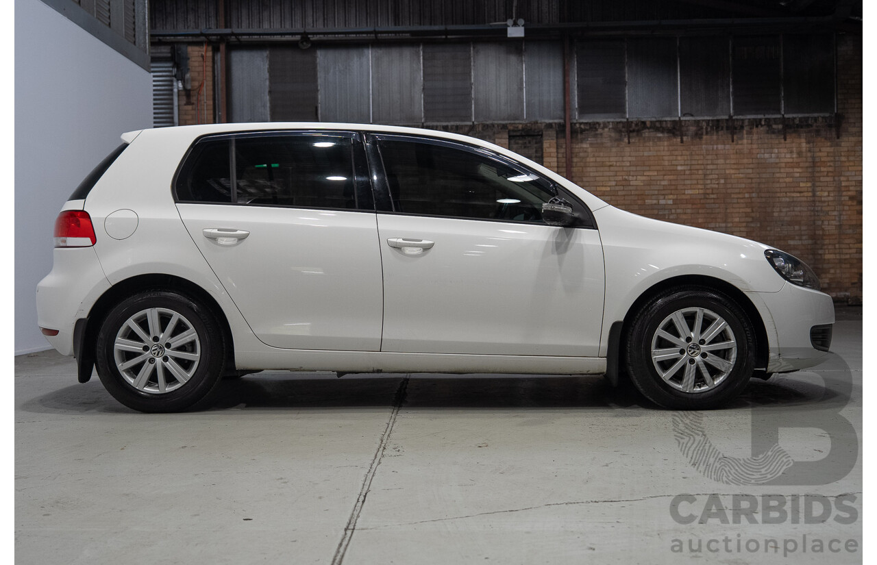 07/2012 Volkswagen Golf 90 TSI Trendline 1K MY13 5d Hatchback White 1.4L
