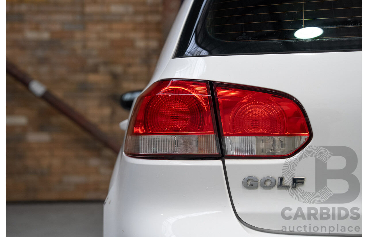 07/2012 Volkswagen Golf 90 TSI Trendline 1K MY13 5d Hatchback White 1.4L