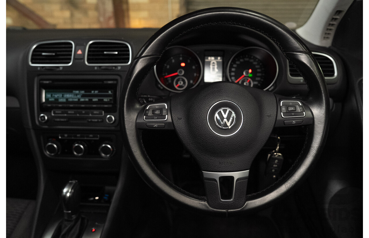 07/2012 Volkswagen Golf 90 TSI Trendline 1K MY13 5d Hatchback White 1.4L