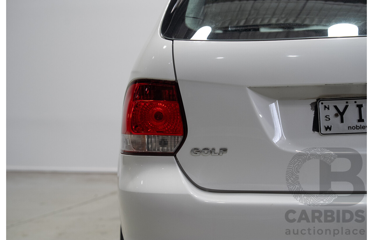 06/2011 Volkswagen Golf 118 TSI Comfortline 1K MY11 4d Wagon White Twincharged 1.4L