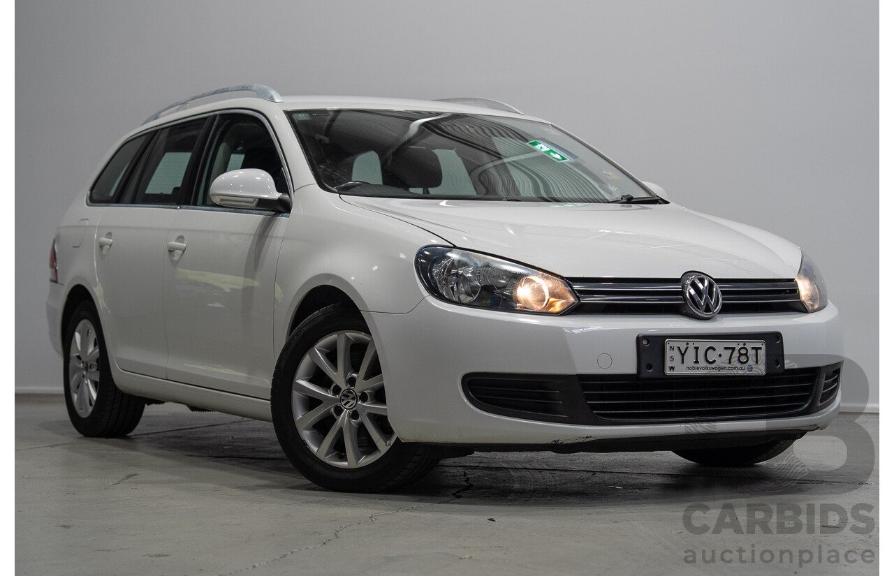 06/2011 Volkswagen Golf 118 TSI Comfortline 1K MY11 4d Wagon White Twincharged 1.4L