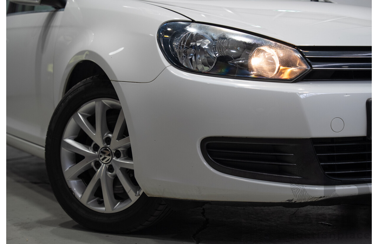 06/2011 Volkswagen Golf 118 TSI Comfortline 1K MY11 4d Wagon White Twincharged 1.4L