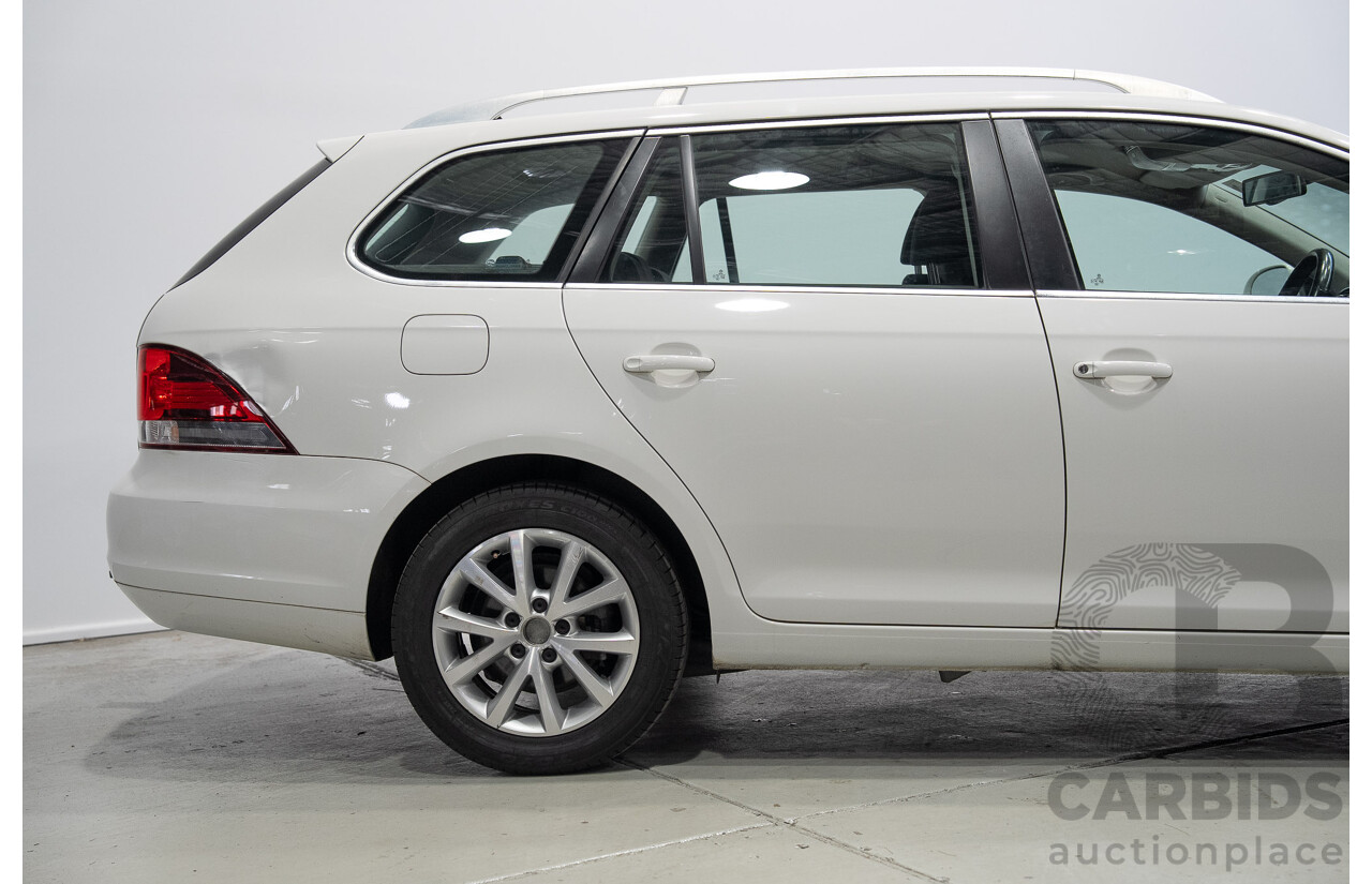 06/2011 Volkswagen Golf 118 TSI Comfortline 1K MY11 4d Wagon White Twincharged 1.4L