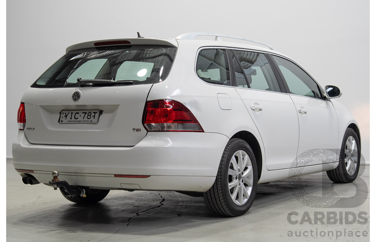 06/2011 Volkswagen Golf 118 TSI Comfortline 1K MY11 4d Wagon White Twincharged 1.4L