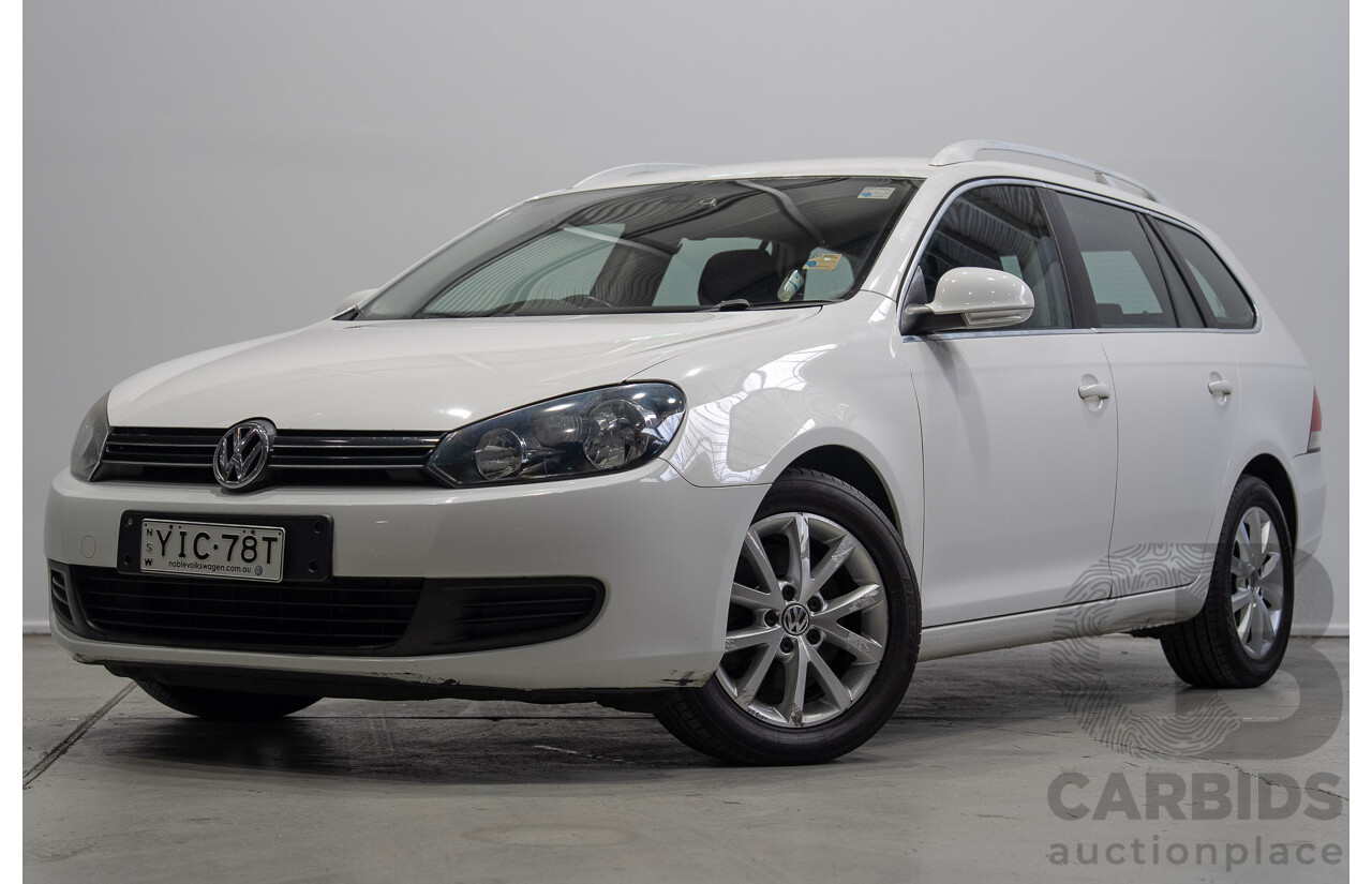 06/2011 Volkswagen Golf 118 TSI Comfortline 1K MY11 4d Wagon White Twincharged 1.4L