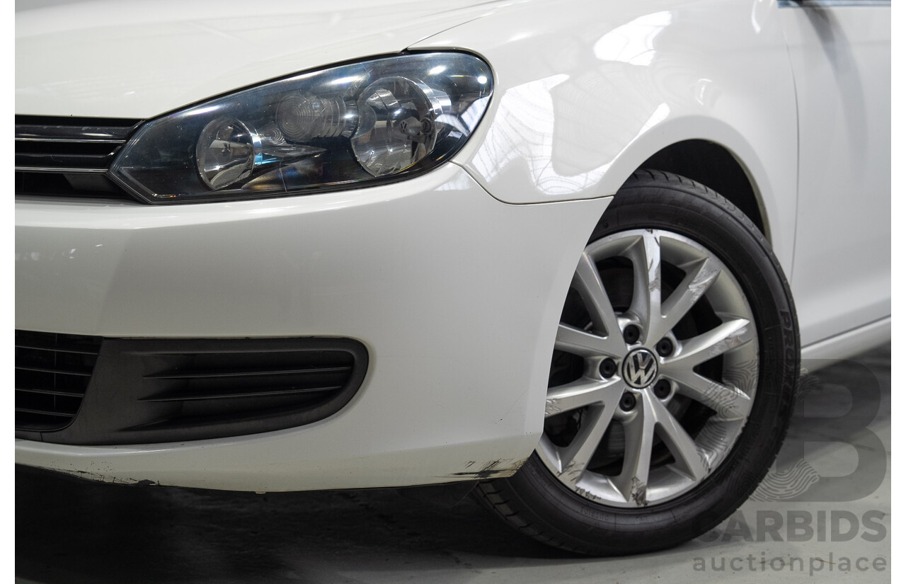 06/2011 Volkswagen Golf 118 TSI Comfortline 1K MY11 4d Wagon White Twincharged 1.4L