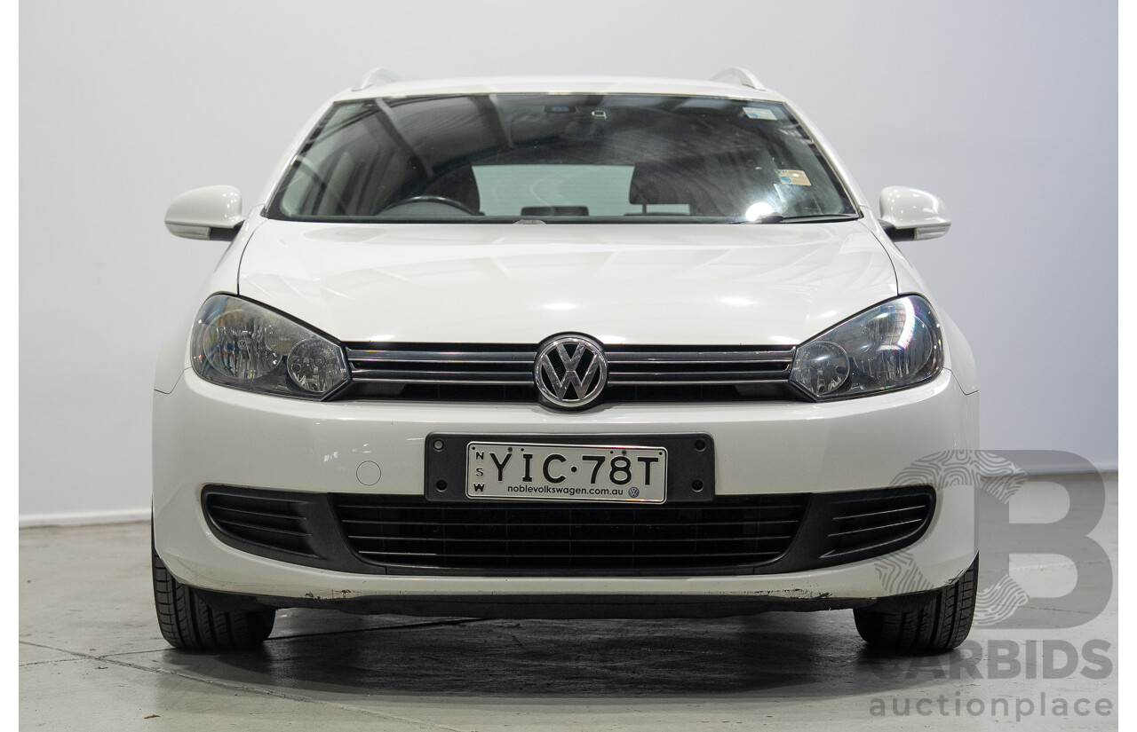 06/2011 Volkswagen Golf 118 TSI Comfortline 1K MY11 4d Wagon White Twincharged 1.4L