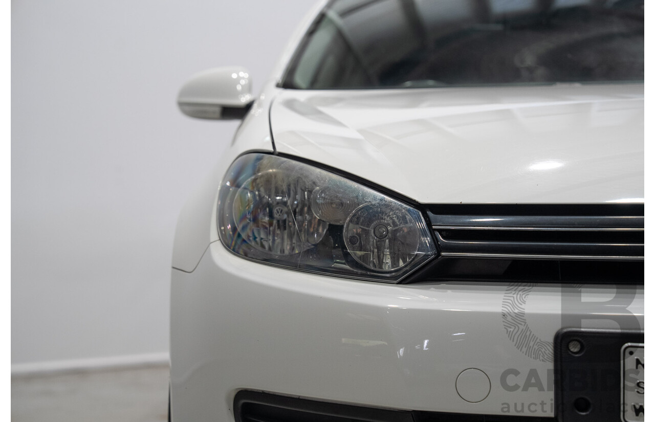 06/2011 Volkswagen Golf 118 TSI Comfortline 1K MY11 4d Wagon White Twincharged 1.4L