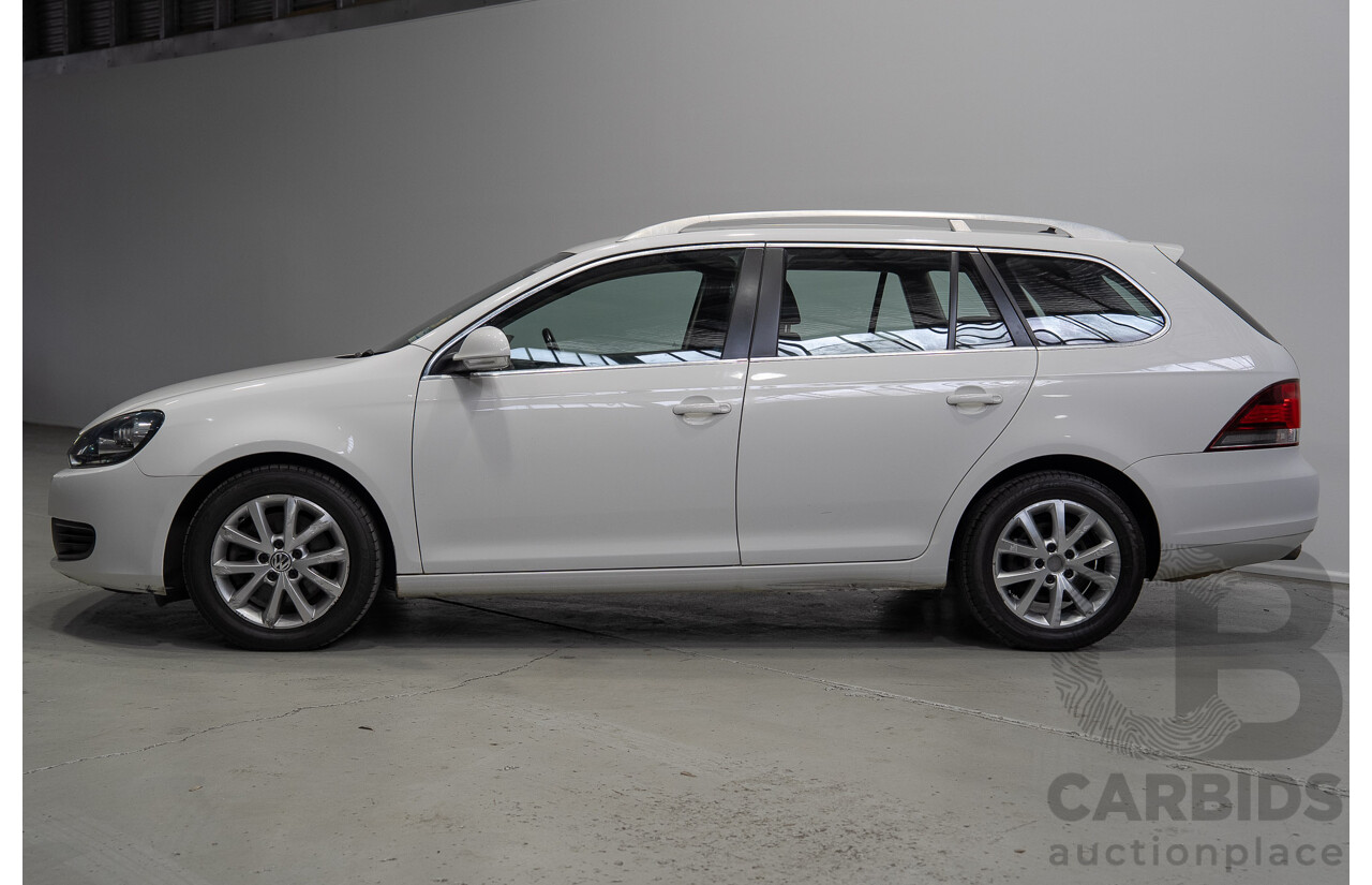 06/2011 Volkswagen Golf 118 TSI Comfortline 1K MY11 4d Wagon White Twincharged 1.4L